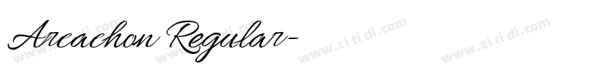 Arcachon Regular字体转换